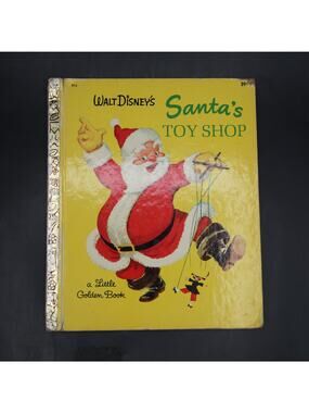 Walt Disney's Santas Workshop Little Golden Book Hardcover Vintage 1969 Children